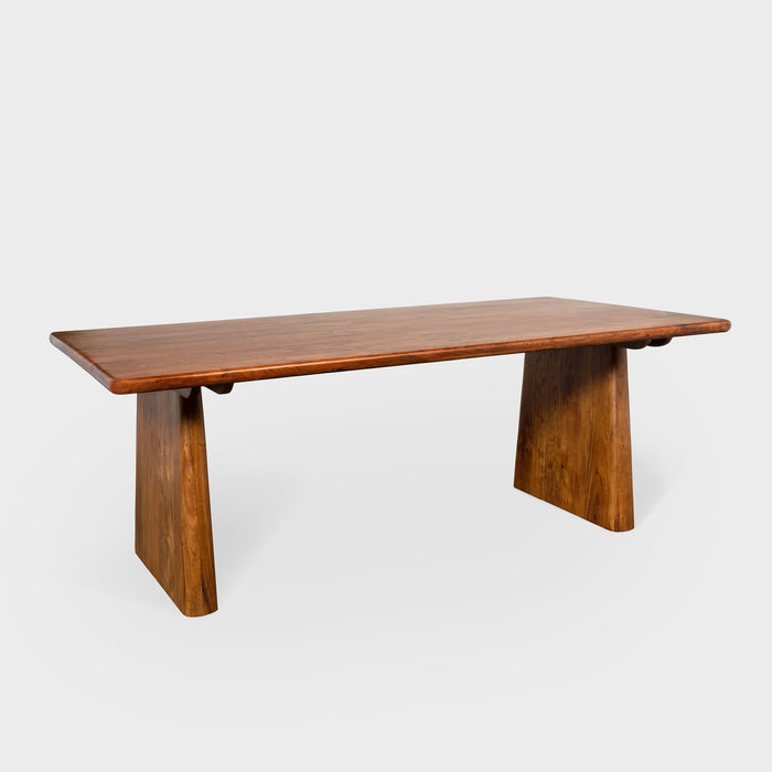 Finnian Dining Table in Honey Brown