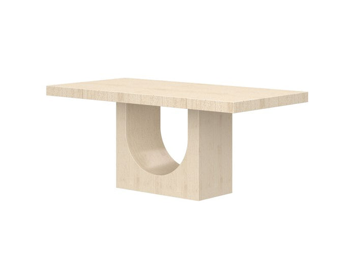 Aurelia Travertine Rectangular Dining Table