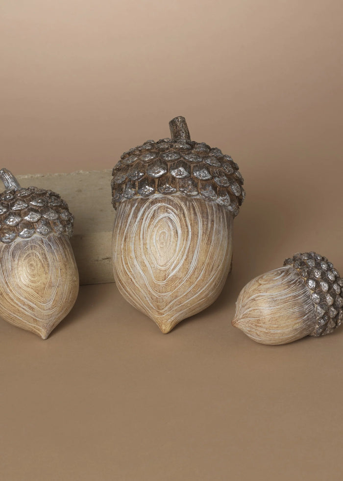 Holiday Decorative Acorns Set of 3